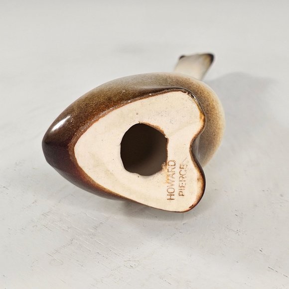 Vintage Howard Pierce Duck Bird Goose Figurine Head Up - Picture 7 of 7